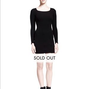 Helmut Lang fitted black dress